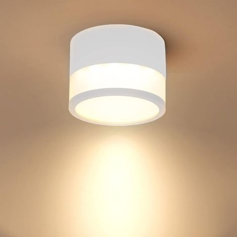 Led-deckenstrahler, 1 Stück, 12 W, 3000 K, Rund, Warmweiß, Aluminium, Ø 10 Cm, 230 V, Geeignet Für Flur, Schlafzimmer, Esszimmer Und Küche
