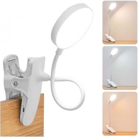 Usb-led-nachttischlampe Mit Clip, Touch-steuerung, 3 Beleuchtungsmodi Und Integriertem Augenschutz.
