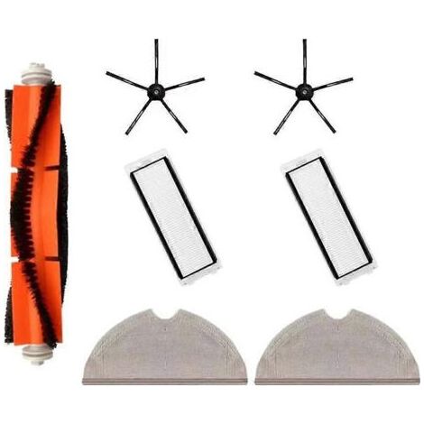 Barkbusters Accessoires Pour Aspirateur Robot Roborock S6, S6 Maxv, S6 Pure, S5 Max, S50, S55, S5 E4 Et E5 : Brosse Principale, Filtre Et Serpillère De Rechange.