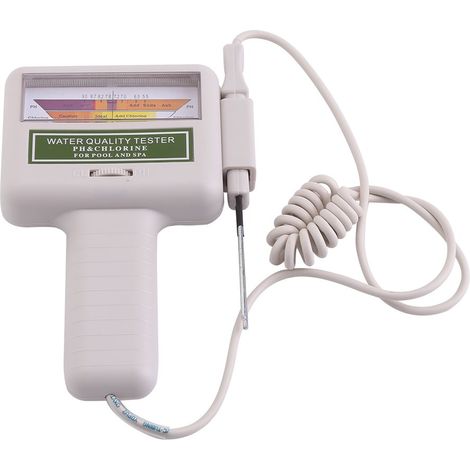 Testeur De Contenu De Chlore, Vérificateur De Moniteur De Qualité D'Eau De Spa De Piscine De Mètre De Chlore De Testeur De Ph Portatif