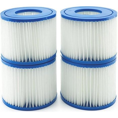 Cartouche Filtrante Vi - Riceel - Bw58323 - Compatible Avec Bestway - 4 Pièces - Cylindrique