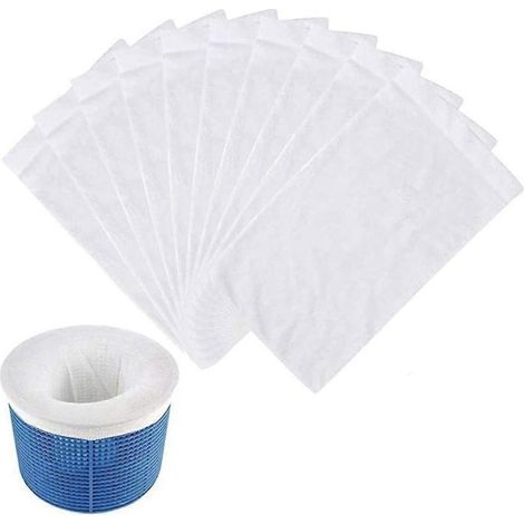 Lot De 10 Chaussettes Filtrantes Pour Écumoire De Piscine, Chaussettes En Nylon À Mailles Ultra-fines Et Résistantes Pour Pani