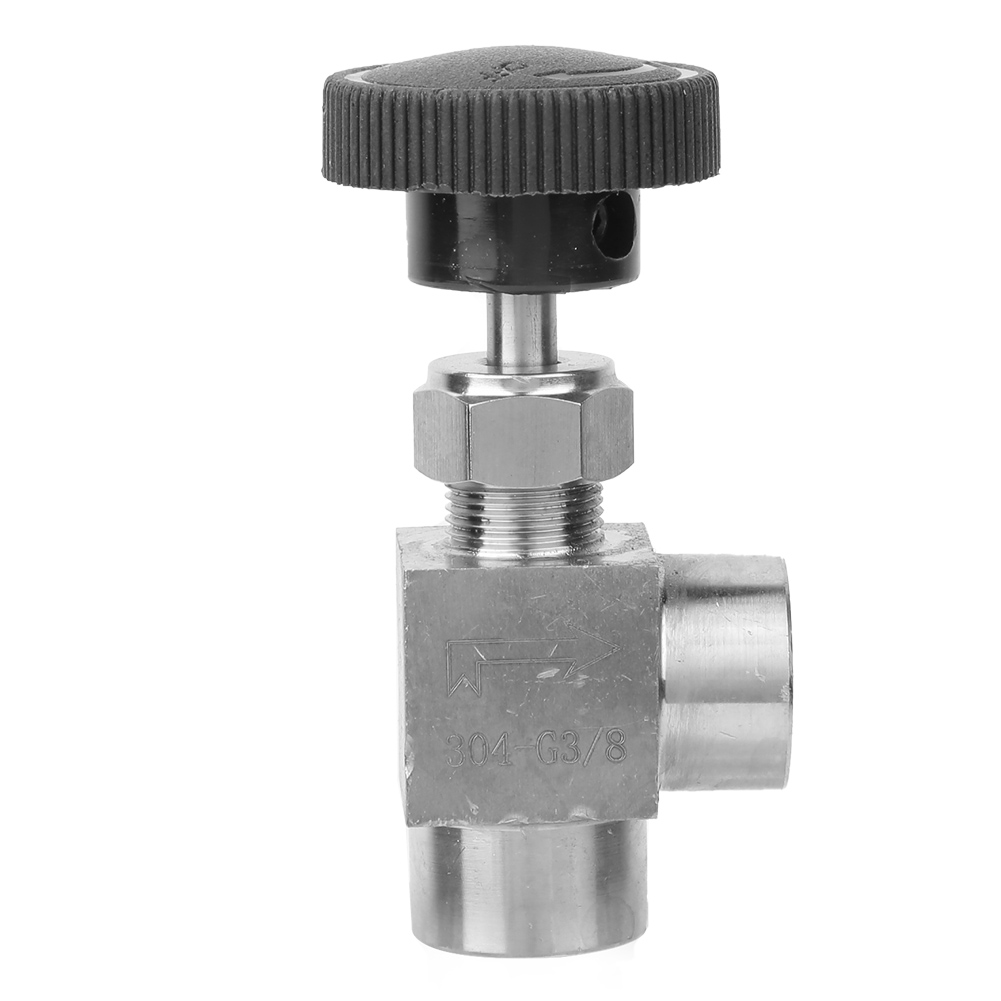 Nadelventil Aus Edelstahl 304, Bspp-innengewinde, Winkelausführung, Für Wasser, Gas, Öl, Kraftstoff, 3/8 Zoll