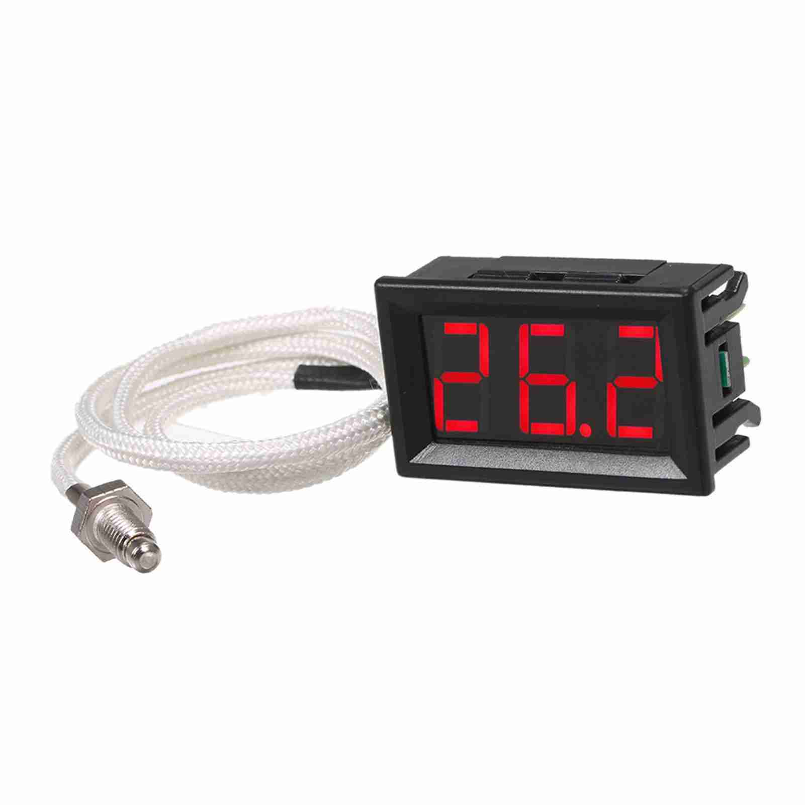 Xh-b310 12v Digitales Industriethermometer Mit Thermoelement Typ K (m6), -30 Bis 800 °c, Hochpräzises Thermometer Mit Led-anzeige