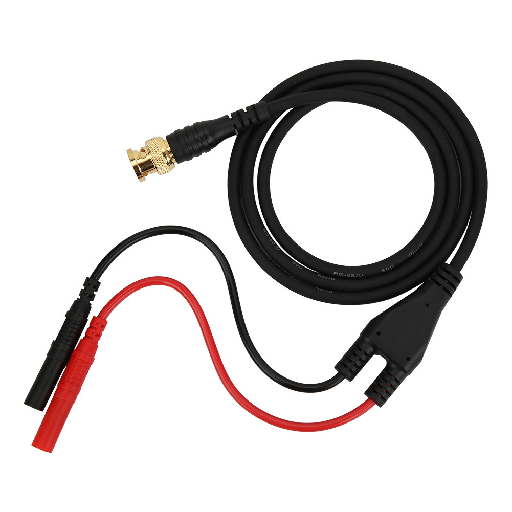 P1065 Vergoldeter Bnc-stecker Aus Reinem Kupfer Auf 4-mm-bananenstecker Mit Sicherungskabel