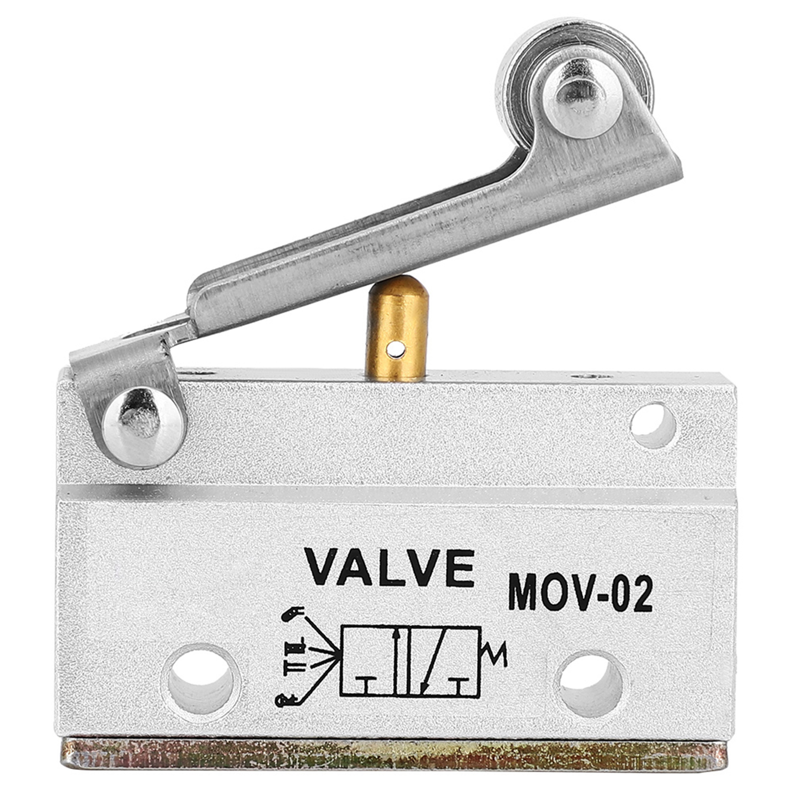 Mechanisches Pneumatisches Rollenhebelventil Mit G1/8-gewinde Mov-02 0-0,8 Mpa Aluminium
