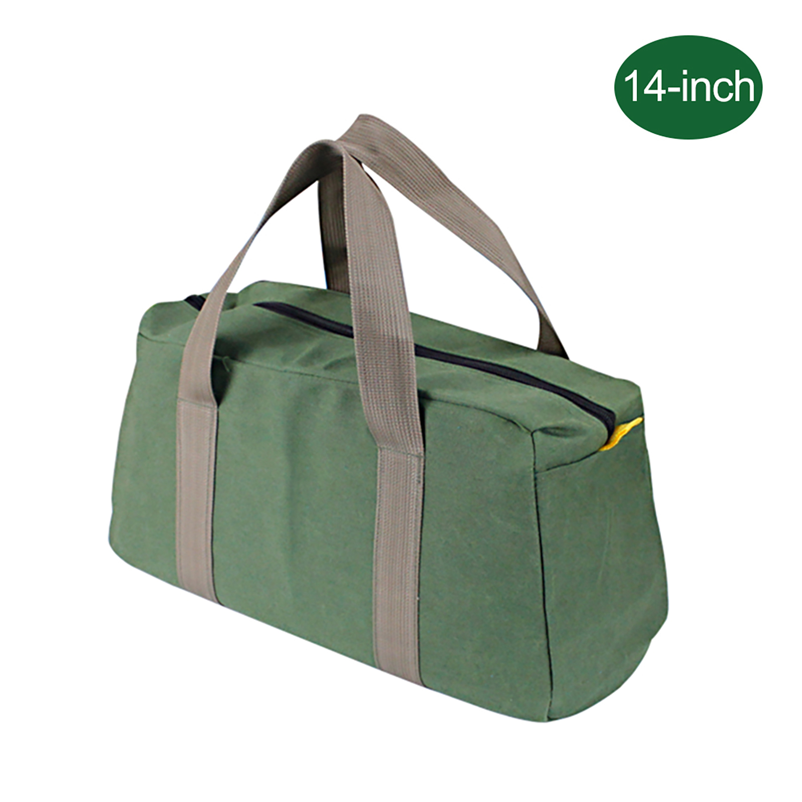 Penggong Große, 35,5 Cm Dicke, Strapazierfähige, Vielseitige Und Tragbare Werkzeugtasche Aus Canvas, Armeegrün, 168