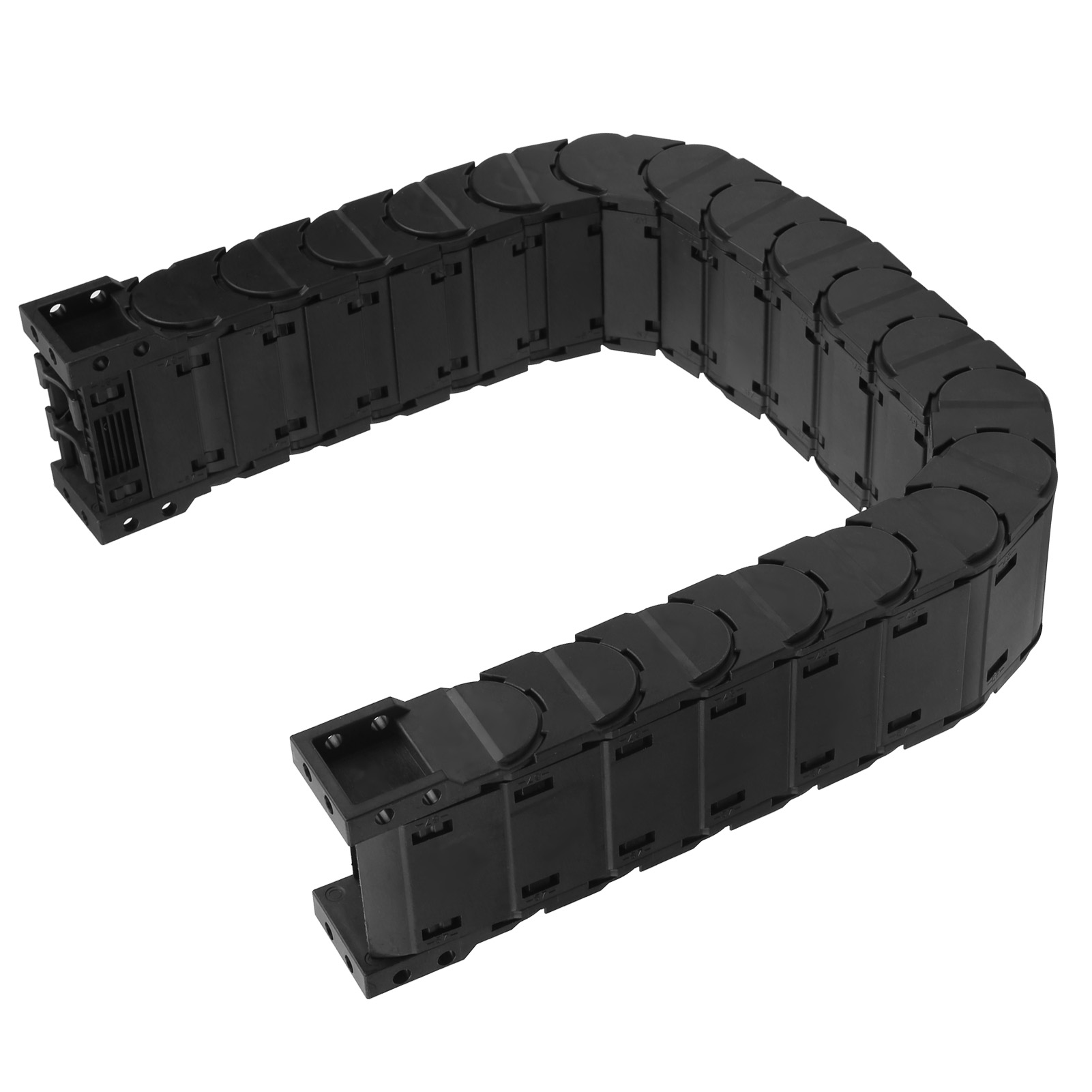 Vollständig Gekapselte, Geräuscharme Kabelträgerkette Für Abschlepp- Und Tanksysteme, Abnehmbare Baugruppe, D25 X 75, 1 Meter