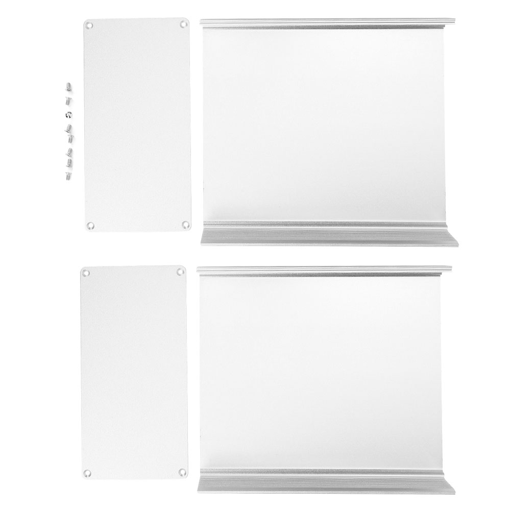 Gehäuse Aus Gebürstetem Aluminium In Silber, Separate Ausführung, Für Elektronik-bastelprojekte, 80 X 160 X 180 Mm
