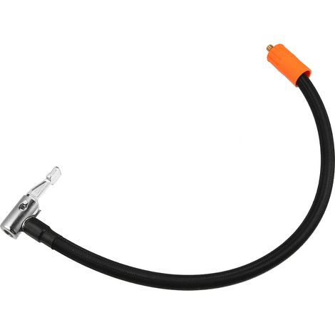Tuyau De Rallonge Pour Pneu 1pc Pour Voiture Connexion Rapide Noir, Argenté, Orange, Nylon, Zinc, 40cm, M6, Vélo, Moto, Clip Valve, Joint Étanche, Mandrin