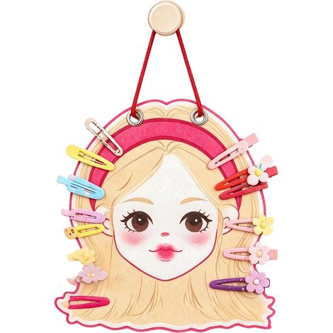 Organisateur Capillaire Porte-accessoires Suspendu Forme Fille Mignonne Support Pour Lunettes Solaires Et Accessoires Cheveux Salle De Bain Chambre D'Étudiant Porte De Placard Mère Et