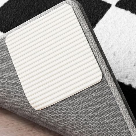 Lot De 12 Grips Antidérapants Lavables « Vacuum Tech » - Nouveaux Matériaux Pour Tapis Anti-frisage : Gardez Votre Tapis En Place Et Rendez Les Coins Plats Et Décollez Facilement