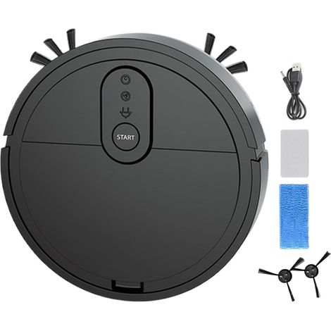 Robot Aspirateur Nettoyeur Intelligent Mini Portable Multimode Aspirateur Serpillère Robot Pour Maison Sols Durs Poils D'Animaux