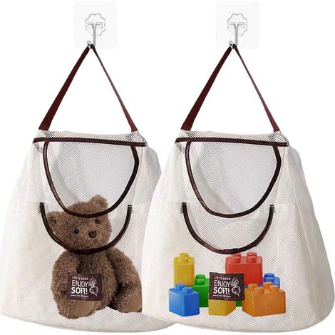 Lot De 2 Porte-jeux Pour Salle De Bain, Organisateur De Jeux De Bain, Rangement Pour Enfants