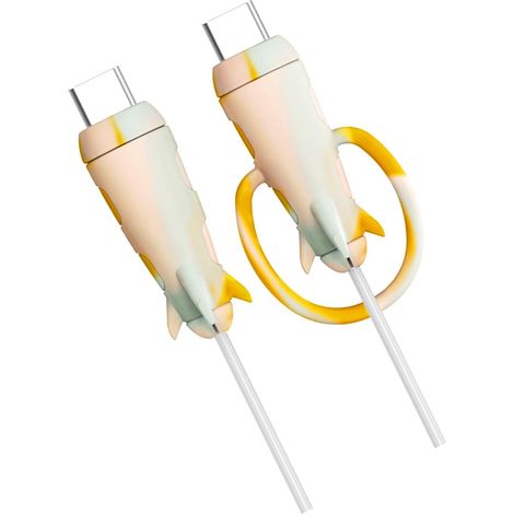 Chargeur Extensible 2 En 1 - Protection De Câble En Silicone Pour Différents Appareils, Serre-câbles Démêlés