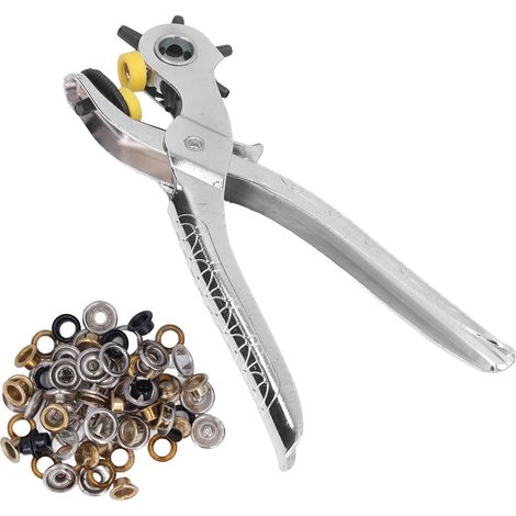 Perforateur De Trou De Ceinture De 8 Pouces En Acier Inoxydable, Robuste, Durable, Conception Ergonomique, Économie D'Effort, Traitement Thermique, Poinçon Pour Le Cuir