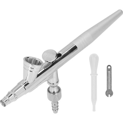 Kit Aérographe G1/8 Stylo Pulvérisateur De Peinture Avec Compte-gouttes Et Clé Pour La Décoration De La Maison Modèle D'Impression Calibre 0.2mm/0,008 Pouces