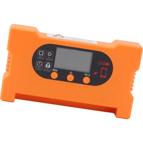 Contrôleur De Charge Solaire Type C, Contrôle D'Entraînement Rapide, Protection Contre Les Courts-circuits, Régulateur Automatique De Reconnaissance De Batterie 60a