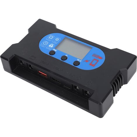 Contrôleur De Charge Solaire Double Usb Type C Panneau Rapide Pour Charge De Batterie 12v 24v 50a
