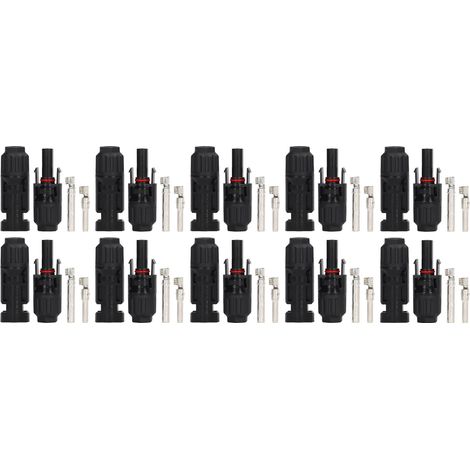 Connecteurs De Panneaux Solaires 30a 1000v, 10 Jeux De Câbles Ignifuges Mâles Et Femelles 100v