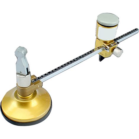 Coupe-verre Circulaire Robuste De 6 À 40 Cm, Outil De Coupe De Type Boussole À Échelle Claire Réglable Avec Ventouse Puissante