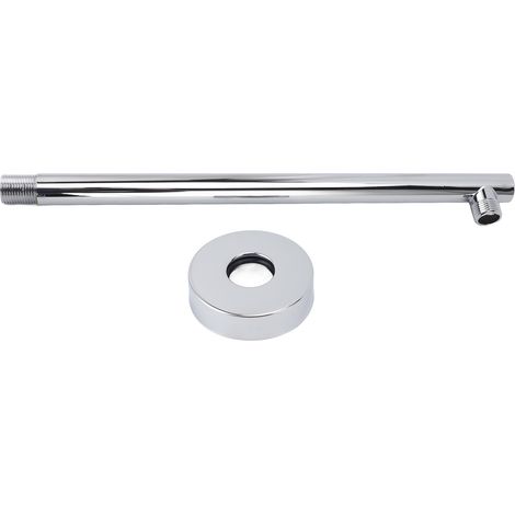 Bras De Douche Avec Support À Bride, Tube En Acier Inoxydable, Accessoires De Salle De Bains De 35cm