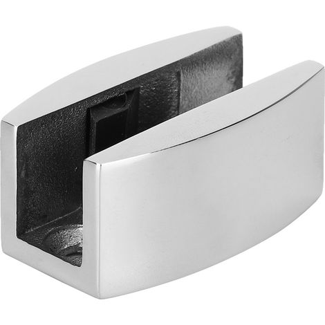 Guide De Rouleau De Sol De Porte En Acier Inoxydable, Butoir Pivotant En Forme De U, Accessoire De Salle De Bain Pour Portes Coulissantes En Verre (brillant)