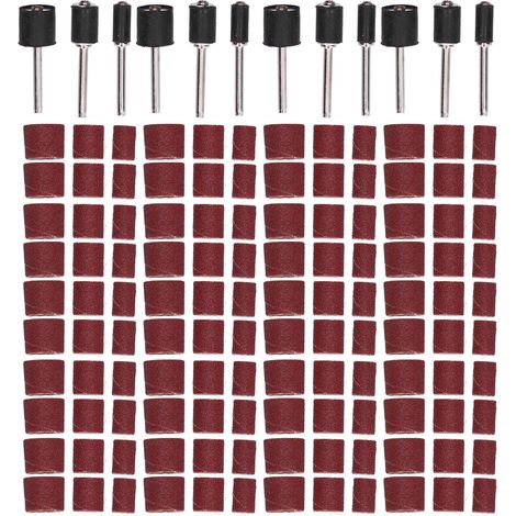 Bandes Abrasives Durables En Alliage D'Aluminium, Outil De Ponceuse À Tambour Pour Le Travail Du Bois Et Le Polissage Des Métaux, 132 Pièces