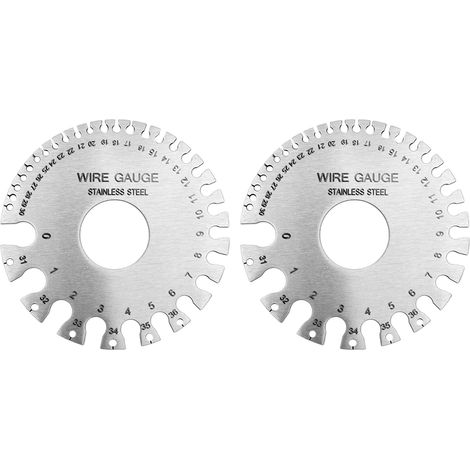 Jauges D'Épaisseur En Acier Inoxydable, 2 Pièces, Standard Professionnel, Feuilles De Métal, Jauge De Soudage, Type 2