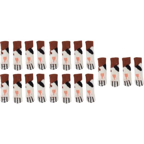 Housse De Protection Épaisse Pour Pieds De Table Et De Chaise, Motif Patte De Chat, 20 Pièces, Protecteur De Sol Pour 7 À 18cm