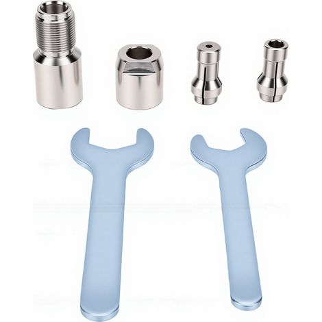 Adaptateur De Meuleuse D'Angle Vers Matrice, Filetage 5/8 Pouces-11, Mandrin À Pince 1/4 Pouces Et 1/8 Pouces Avec 2 Clés