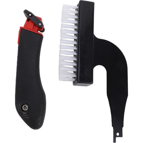 Brosse De Scie Alternative Sans Fil, Sabre En Nylon, Outil De Nettoyage Abrasif, Polyvalent Pour La Maison, Poignée Rouge Et Noire