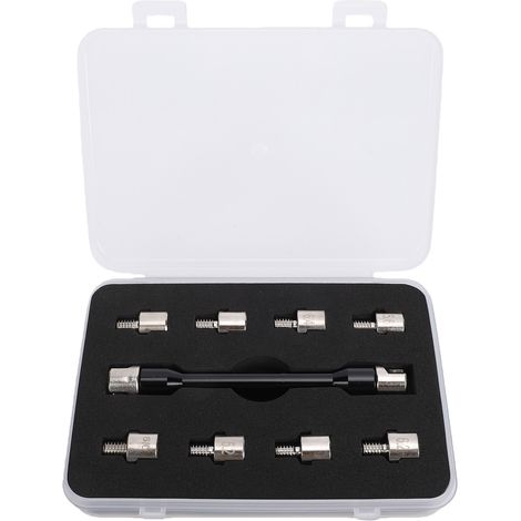 Jeu De Clés À Rayons 5.0-6.8mm Clé De Réparation De Moto Universelle Pour Moto Scooter Noir
