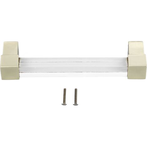 Tiroir En Acrylique Tire Armoire En Cristal À Trou Unique Pour Armoires De Cuisine Commode Placard Espacement 96 Or