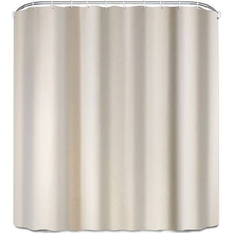 Rideau De Douche Beige En Polyester Imperméable, Bain Simple, Nettoyage Multifonctionnel Pour La Maison, Chambre À Coucher, Salle De Bain