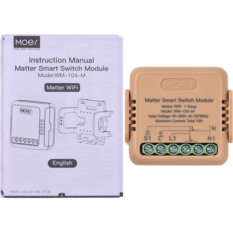 Matter Smart Switch Ty Module De Relais Wifi 10 A Universel Diy Sans Fil App Et Commande Vocale Avec Minuterie Pour Domotique