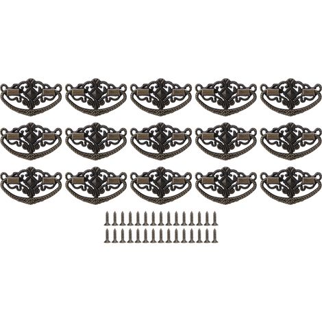 15 Ensembles De Poignées Antiques Pour Tiroirs Et Armoires De Cuisine, En Alliage De Zinc, Quincaillerie Pour Placard, Petite Taille