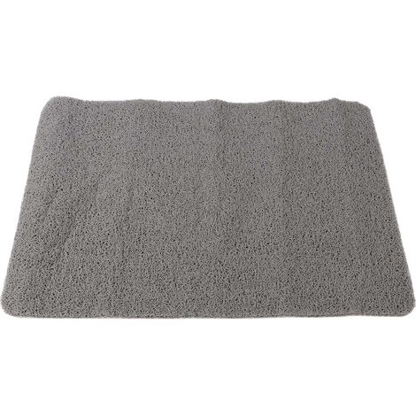 Tapis Antidérapant D'Intérieur En Pvc Texturé Pour Baignoire Et Douche, Tapis De Salle De Bain Gris Résistant À L'Eau