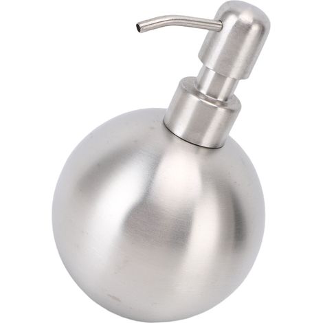 Distributeur De Savon Sphérique De 500ml, Bouteille De Lotion Rechargeable En Acier Inoxydable Pour Articles De Toilette De Salle De Bains