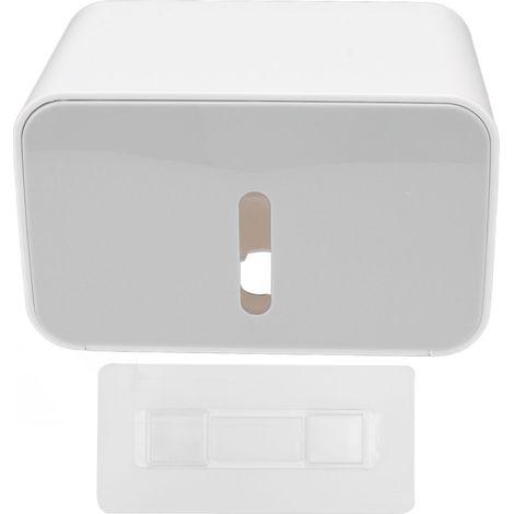 Couvercle De Boîte De Rouleau De Papier Toilette, Étanche, Sans Poinçon, Anti-corrosion, Mural, Porte-papier Hygiénique Gris