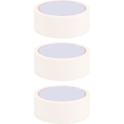Ruban Adhésif De Masquage Pour Peintres, 3 Pièces, Pour Peinture De Voiture, Outil De Décoration De Jointoiement Manuel, Retrait Facile, 35mm, 20m, Blanc