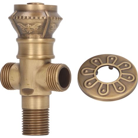 Vanne D'Angle De Robinet D'Eau Chaude Et Froide De Style Antique Européen, Arrêt De Rotation Pour Cuisine Et Salle De Bains
