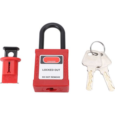 Serrure De Verrouillage Avec Clé, En Nylon Et En Acier Inoxydable, Disjoncteur 1p 2p 3p 4p, Cadenas De Sécurité Pour Applications Électriques