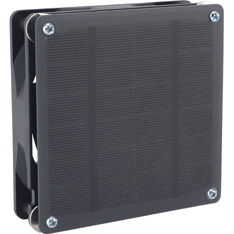 Ventilateur De Panneau Solaire Monocristallin 3w 6v, Structure Compacte Recyclable, Échappement Intégré Pour Cuisine Et Maison Pour Animaux De Compagnie