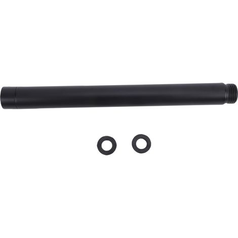 Bras D'Extension De Pomme De Douche 8,0 Pouces, Tuyau En Acier Inoxydable Rond Noir