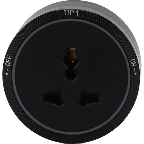 Prise De Courant Électrique Noire, Adaptateur De Prises D'Extension Murale Amovibles Horizontales Pour La Maison