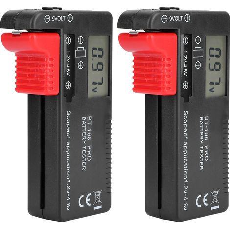 Testeur Numérique De Capacité De Batterie, Outil De Test De Tension, 2 Pièces