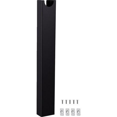 Organisateur De Câbles Magnétiques En Aluminium, Sous Le Plateau De Gestion Des Pieds De Bureau, Sans Perceuse, Support De Fil Pour Le Bureau Et La Maison, Noir