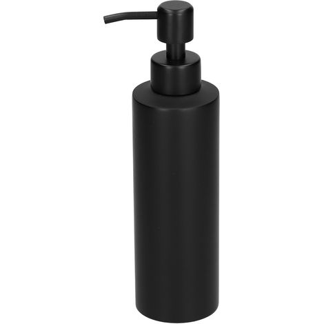 Distributeur De Savon Mince De Bouteille De Lotion Noire D'Acier Inoxydable 304 Pour L'Hôtel À La Maison De Salle De Bains