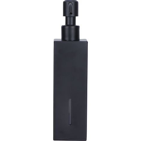 Bouteille De Douche Carrée De 200ml, Distributeur De Savon Pour Les Mains En Acier Inoxydable 304, Noir